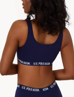 U.S. Polo Assn. 3PK BRALETTES WITH REMOVEABLE PADS -Modern Wear Shop NAVY 77491