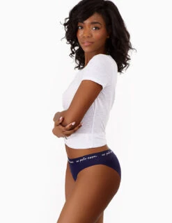 U.S. Polo Assn. 5PK MICROFIBER HI-CUT BIKINIS -Modern Wear Shop NAVYPINKBOTTOMS 77590