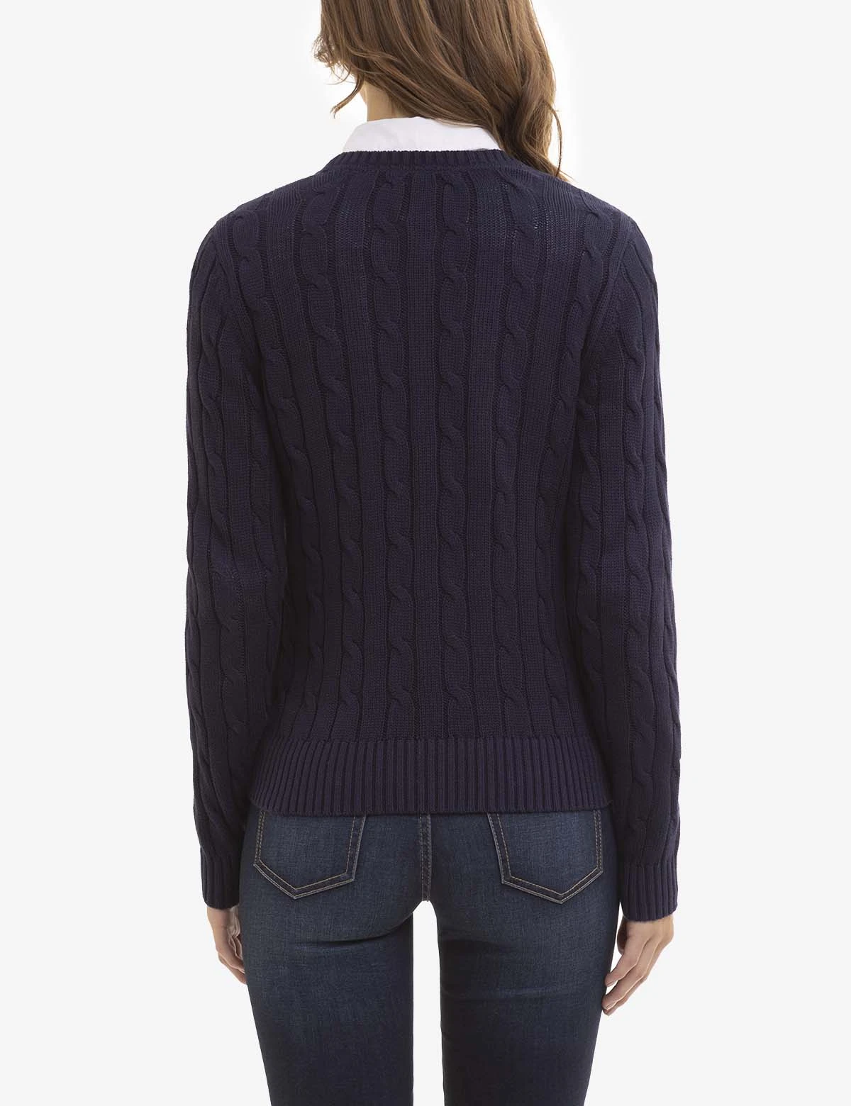 U.S. Polo Assn. V-NECK CABLE PULLOVER SWEATER 6 U.S. Polo Assn. V-NECK CABLE PULLOVER SWEATER - Image 4