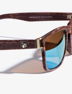 U.S. Polo Assn. MEN'S RECTANGULAR WOOD FRAME SUNGLASSES -Modern Wear Shop PA1019 BRWN DET 36850