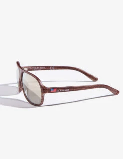 U.S. Polo Assn. MEN'S FULL FRAME FLAG SUNGLASSES -Modern Wear Shop PA1035 BRWN 36879