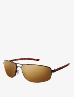 U.S. Polo Assn. MEN'S METAL RECTANGULAR WRAP SUNGLASSES