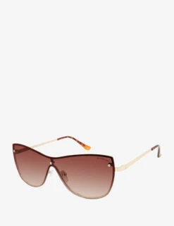 U.S. Polo Assn. LADIES CAT EYE SHIELD SUNGLASSES 7 U.S. Polo Assn. LADIES CAT EYE SHIELD SUNGLASSES -Modern Wear Shop PA5095 GLDTS