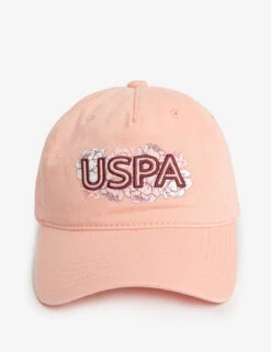 U.S. Polo Assn. ETCHED FLORAL USPA APPLIQUE DAD CAP