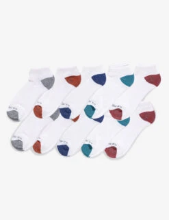 U.S. Polo Assn. MENS 10PK LOW CUT PERFORMANCE SOCKS