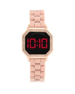 U.S. Polo Assn. LADIES LED WATCH AND STACKABLE BRACELETS SET -Modern Wear Shop US2309BU 6357