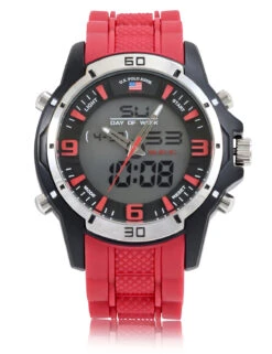 U.S. Polo Assn. MEN'S RED STRAP ANA DIGI SPORTS WATCH 7 U.S. Polo Assn. MEN'S RED STRAP ANA DIGI SPORTS WATCH -Modern Wear Shop US9534Main