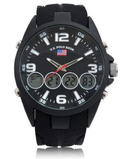 U.S. Polo Assn. MEN'S BLACK STRAP ANA DIGI SPORTS WATCH 7 U.S. Polo Assn. MEN'S BLACK STRAP ANA DIGI SPORTS WATCH -Modern Wear Shop US9596Main