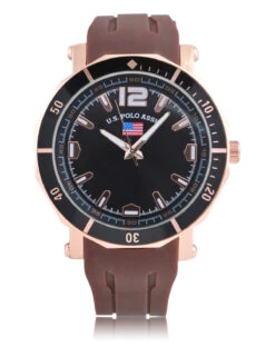 U.S. Polo Assn. MEN'S BROWN STRAP AND BLACK DIAL WATCH 8 U.S. Polo Assn. MEN'S BROWN STRAP AND BLACK DIAL WATCH -Modern Wear Shop US9740BU 4937