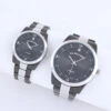 U.S. Polo Assn. HIS AND HERS SILVER LINK DIAMOND WATCH SET -Modern Wear Shop USC2270UO 4819
