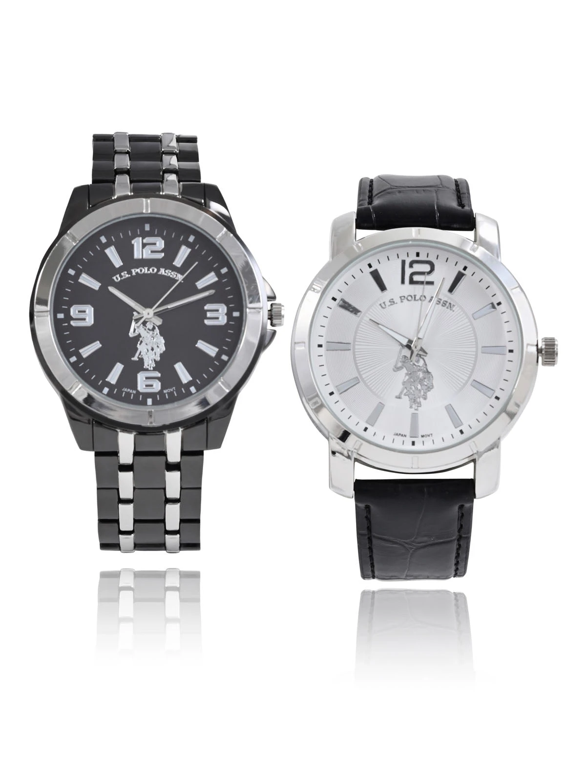 U.S. Polo Assn. MEN'S LINK AND CROC STRAP WATCH SET 5 U.S. Polo Assn. MEN'S LINK AND CROC STRAP WATCH SET - Image 3