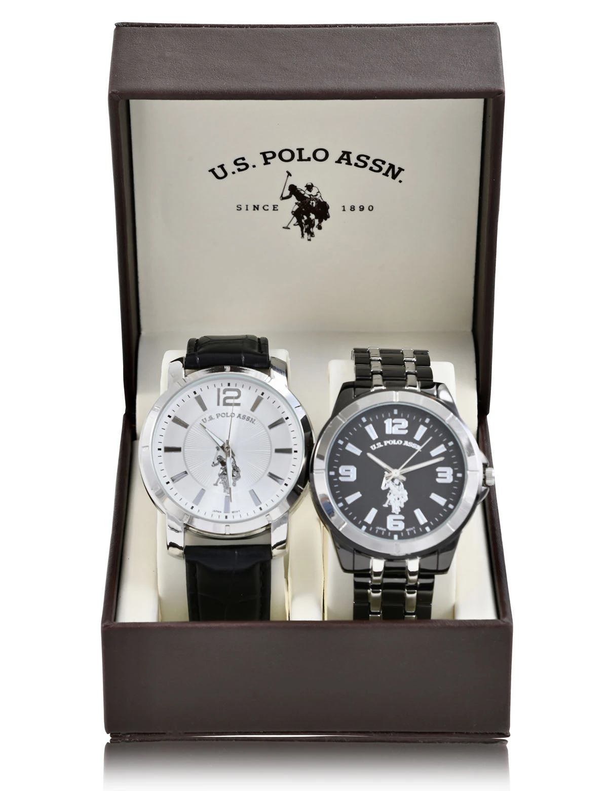 U.S. Polo Assn. MEN'S LINK AND CROC STRAP WATCH SET 4 U.S. Polo Assn. MEN'S LINK AND CROC STRAP WATCH SET - Image 2