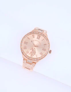 U.S. Polo Assn. LADIES ROSE GOLD ANALOG BRACELET WATCH