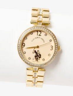 U.S. Polo Assn. LADIES GOLDTONE BRACELET WATCH