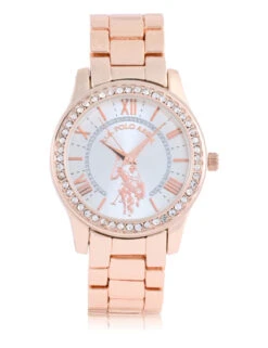 U.S. Polo Assn. LADIES ROSE GOLD BRACELET WATCH -Modern Wear Shop USC40380UO 4729