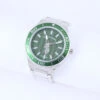 U.S. Polo Assn. MEN'S SILVER LINK WITH GREEN DIAL ANALOG WATCH -Modern Wear Shop USC80697UO 4754