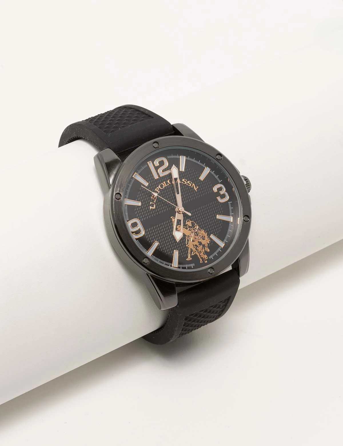 U.S. Polo Assn. MEN'S BLACK STRAP ANALOG WATCH 3 U.S. Polo Assn. MEN'S BLACK STRAP ANALOG WATCH