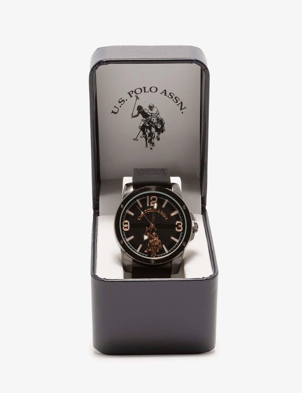 U.S. Polo Assn. MEN'S BLACK STRAP ANALOG WATCH 4 U.S. Polo Assn. MEN'S BLACK STRAP ANALOG WATCH - Image 2