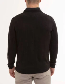 U.S. Polo Assn. SOFT SOLID JERSEY V-NECK SWEATER -Modern Wear Shop USUF3S5395 BLACK 2234
