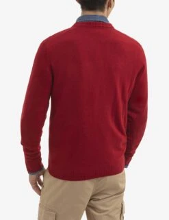 U.S. Polo Assn. SOFT SOLID JERSEY V-NECK SWEATER -Modern Wear Shop USUF3S5395 ERED 0537