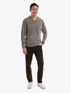 U.S. Polo Assn. SOFT SOLID JERSEY V-NECK SWEATER -Modern Wear Shop USUF3S5395 FLNH 0811