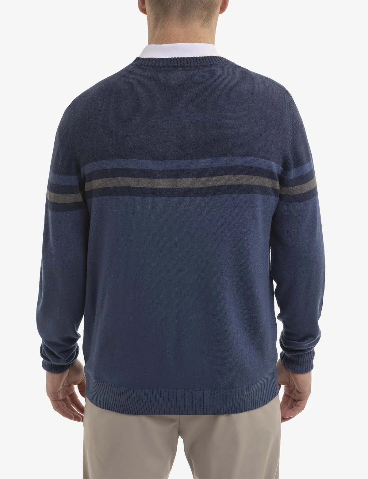 U.S. Polo Assn. SOFT ENGINEERED STRIPE V-NECK SWEATER 10 U.S. Polo Assn. SOFT ENGINEERED STRIPE V-NECK SWEATER - Image 8