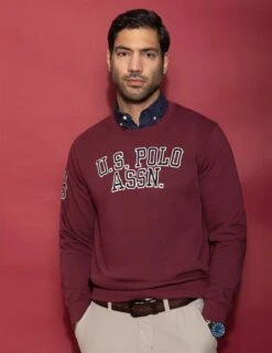 U.S. POLO ASSN. FRENCH TERRY APPLIQUE PULLOVER