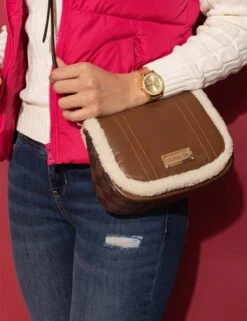 U.S. Polo Assn. SHERPA DIAMOND CROSSBODY BAG -Modern Wear Shop VALENTINES DAY 14919