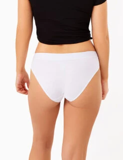 U.S. Polo Assn. 5PK COTTON HI-CUT BIKINIS -Modern Wear Shop WHITEBOTTOM 77236