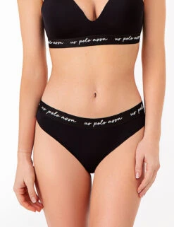 U.S. Polo Assn. 5PK MICROFIBER HI-CUT BIKINIS -Modern Wear Shop black 76944