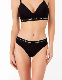 U.S. Polo Assn. 5PK THONGS -Modern Wear Shop black thong 76955